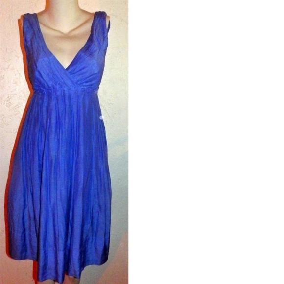 Gap Blue Plunging neckline , Full Skirt Dress - Picture 8 of 8